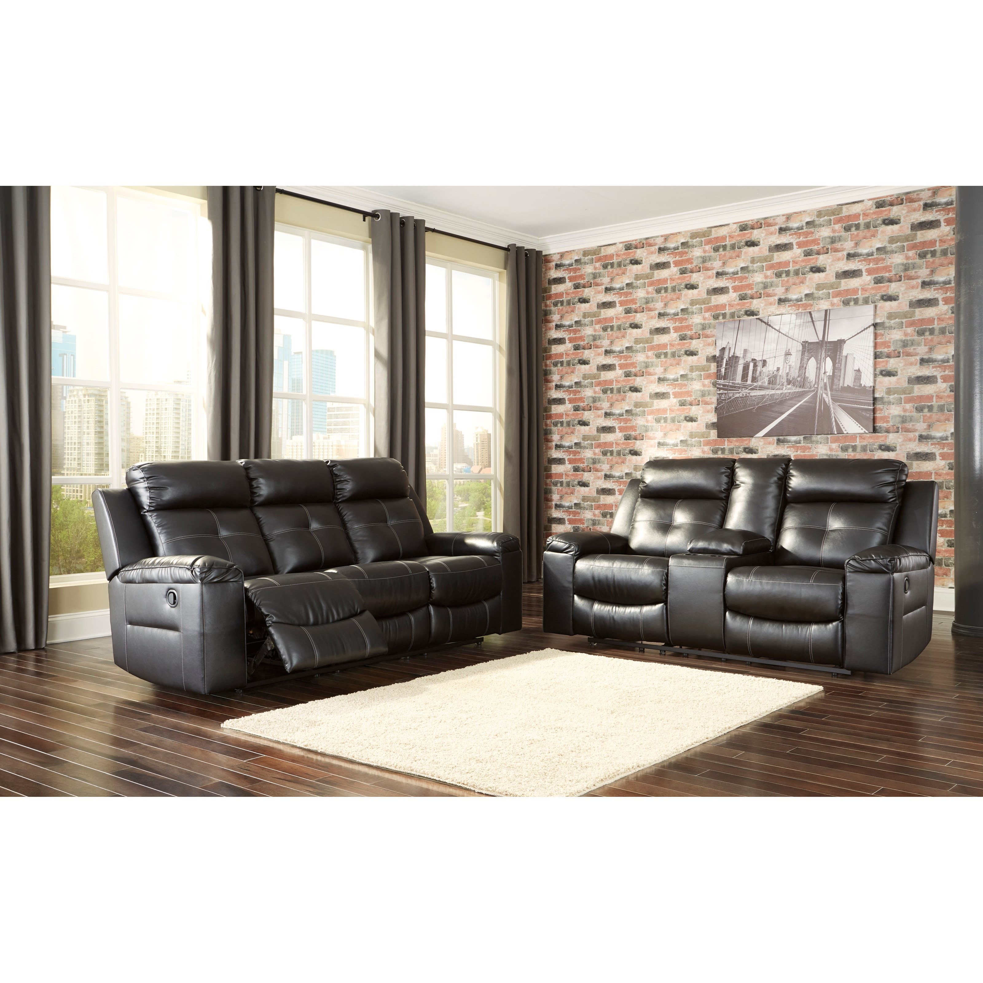 Ashley kempten clearance reclining sofa